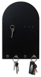 Miiko Design Magnetická tabuľa na kľúče Arch, čierna