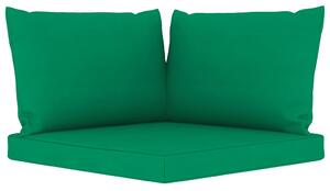 Podložky na paletovú sedačku 3 ks, zelené, látka