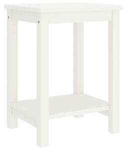 Nočné stolíky 2 ks biele 35x30x47 cm borovicový masív