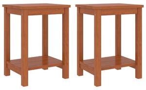 Nočné stolíky 2 ks medovo-hnedé 35x30x47 cm borovicový masív