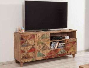 Dizajnový TV stolík Aaralyn II 160 cm borovica atlantská