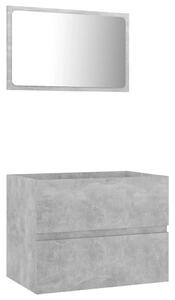 2-dielna súprava kúpeľňového nábytku betónovo-sivá drevotrieska