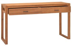Stôl s 2 zásuvkami 140x40x75 cm recyklované teakové drevo