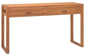 Stôl s 2 zásuvkami 140x40x75 cm recyklované teakové drevo