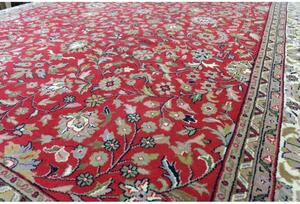 Ručne tkaný indický koberec Ganga 708 Rot 2,40 x 3,40 m