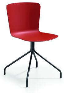 MIDJ - Plastová stolička CALLA s kovovou podnožou III