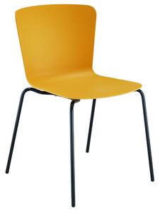 MIDJ - Plastová stolička CALLA s kovovou podnožou