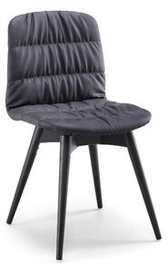 MIDJ - Čalúnená stolička LIÙ, drevená podnož