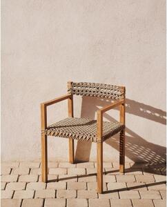 GIVEROLA záhradná stolička Hnedá
