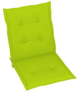 Podložky na záhradné stoličky, nízke operadlo 2 ks 100x50x3 cm