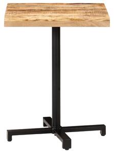 Bistro stôl štvorcový 60x60x75 cm surové mangovníkové drevo