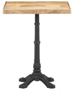 Bistro stolík 60x60x77 cm surové mangovníkové drevo