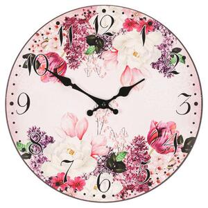 NÁSTENNÉ HODINY, pink, 34 cm XXXL - Hodiny