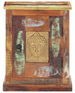 Nočný stolík s obložením Buddhu 40x30x50 cm recyklovaný masív
