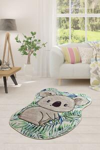 Conceptum Hypnose Detský koberec Koala 80x100 cm sivý/zelený
