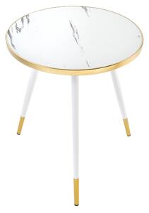 Dizajnový konferenčný stolík Laney 45 cm biely