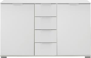 KOMODA, biela, 130/83/41 cm Carryhome - Komody