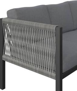 JEDÁLENSKÁ TERASOVÁ SÚPRAVA 5-dielne, kov, plast, sklo, textil Ambia Garden - Online Only záhrada, Online Only