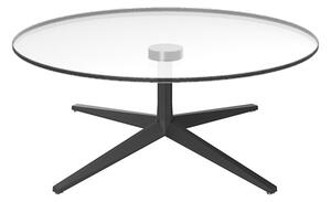 VONDOM - Okrúhly konferenčný stolík FAZ Ø podstavca 96,5 cm so sklenenou doskou, Ø 100 cm