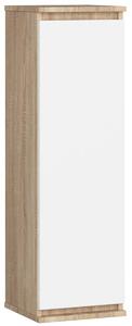 Ak furniture Závesná vitrína Star 30 cm sonoma/biela