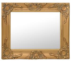 Nástenné zrkadlo v barokovom štýle 50x40 cm zlaté