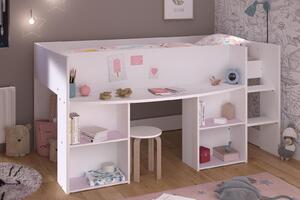 Detská posteľ s úložným priestorom Pirouette pink