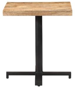 Bistro stolík štvorcový 70x70x75 cm surové mangovníkové drevo