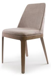 BONTEMPI - Jedálenská stolička Margot s drevenou podnožou