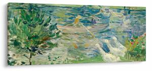 Obraz - Berthe Morisot, Girl in a Boat with Geese, reprodukcia (120x50 cm)