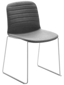 MIDJ - Čalúnená stolička LIU' s lamelovou podnožou