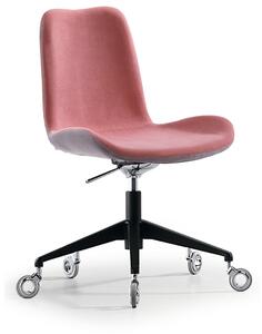 MIDJ - Dvojfarebná stolička DALIA s kolieskami
