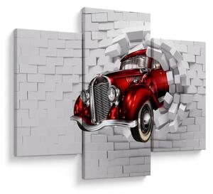 Obraz - Červené auto (90x60 cm)
