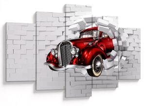 Obraz - Červené auto (150x105 cm)
