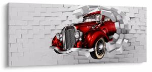 Obraz - Červené auto (120x50 cm)