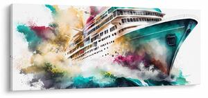 Obraz - Akvarelové more (120x50 cm)