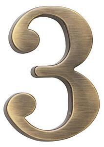 Domová číslica COBRA - 10 cm (OFS), COBRA OFS (bronz česaný)