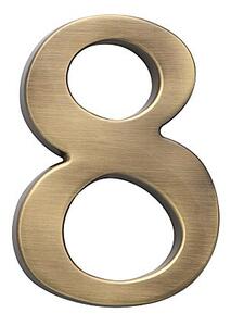 Domová číslica COBRA - 10 cm (OFS), COBRA OFS (bronz česaný)