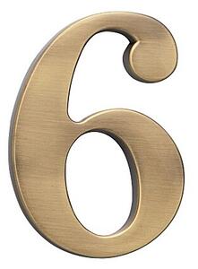 Domová číslica COBRA - 10 cm (OFS), COBRA OFS (bronz česaný)