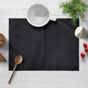Biante Bavlnené saténové prestieranie na stôl ST-006 Čierne 35x45 cm