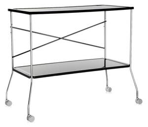 Kartell - Stolík Flip na kolieskach - 80x42 cm