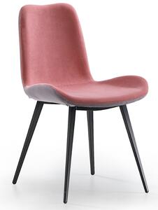 MIDJ - Dvojfarebná stolička DALIA s kovovou podnožou