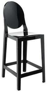 Kartell - Barová stolička One More vysoká, čierna