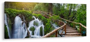 Obraz - Plitvické jazerá (120x50 cm)