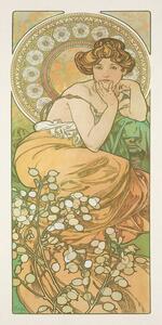 Obrazová reprodukcia The Precious Stones: Topaz, 1900, Alfons Mucha