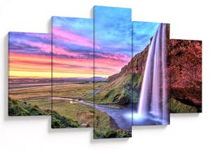 Obraz - Vodopád Seljalandsfoss (150x105 cm)