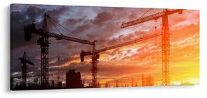 Obraz - Stavenisko (120x50 cm)