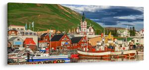 Obraz - Húsavík (120x50 cm)