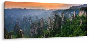 Obraz - Národný lesný park Zhangjiajie (120x50 cm)