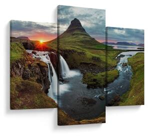 Obraz - Kirkjufell pri západe slnka (90x60 cm)