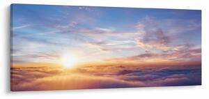 Obraz - Západ slnka nad mrakmi (120x50 cm)